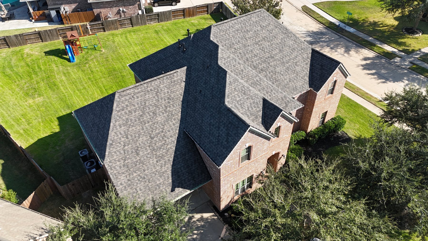 Completed residential roof by Garvin Exteriors