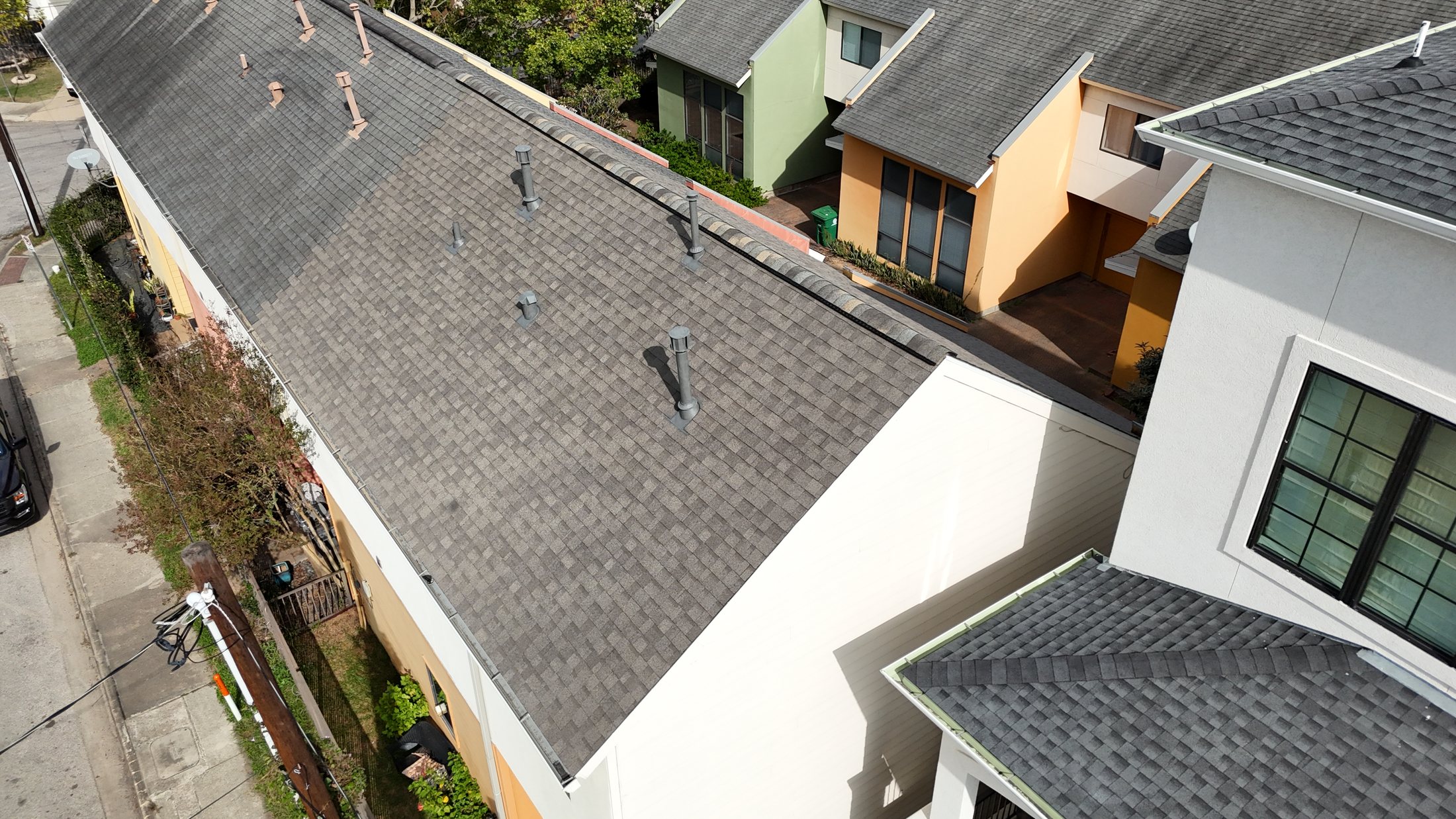Completed roof color project