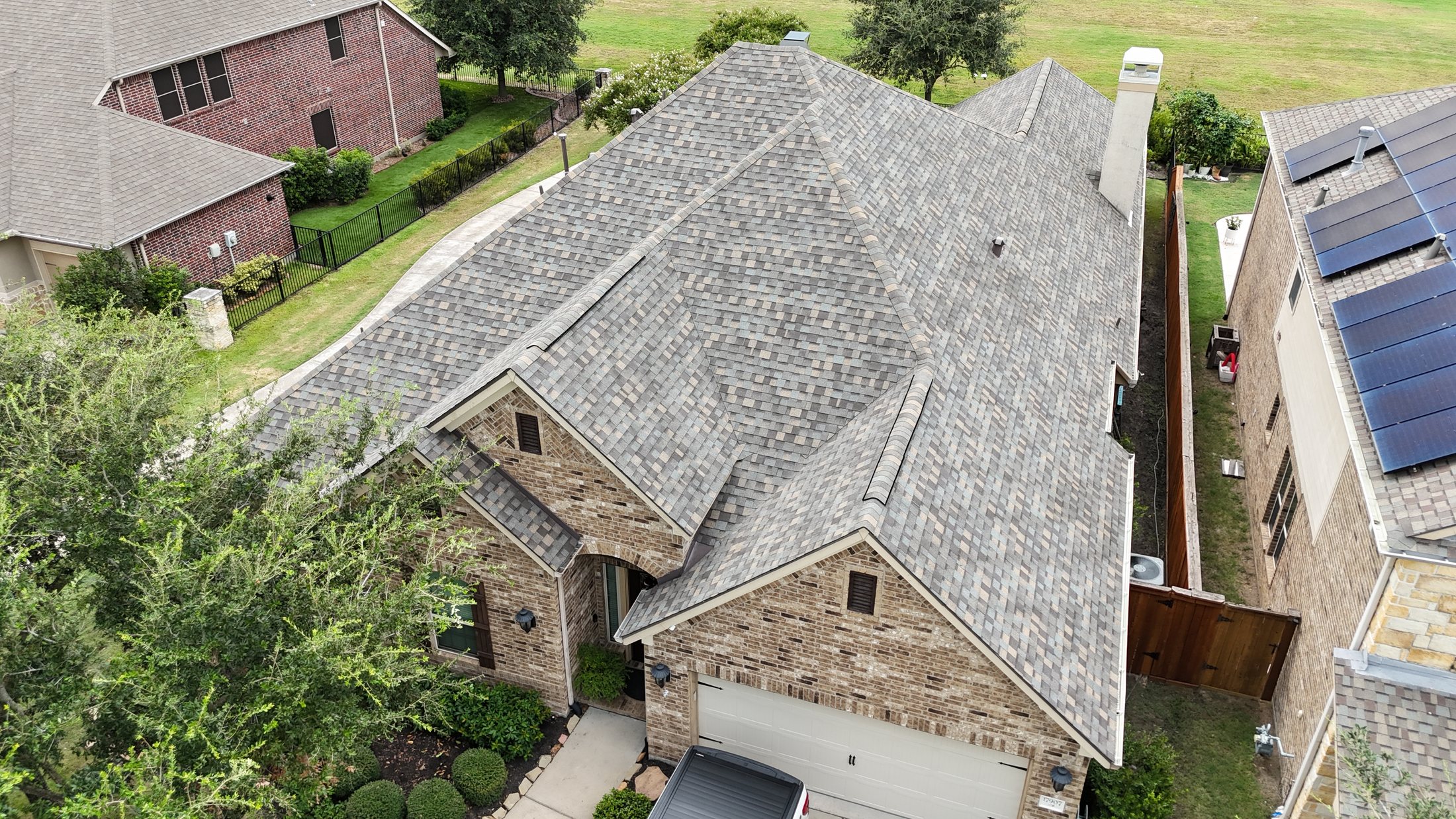 Completed Garvin Exteriors roofing project
