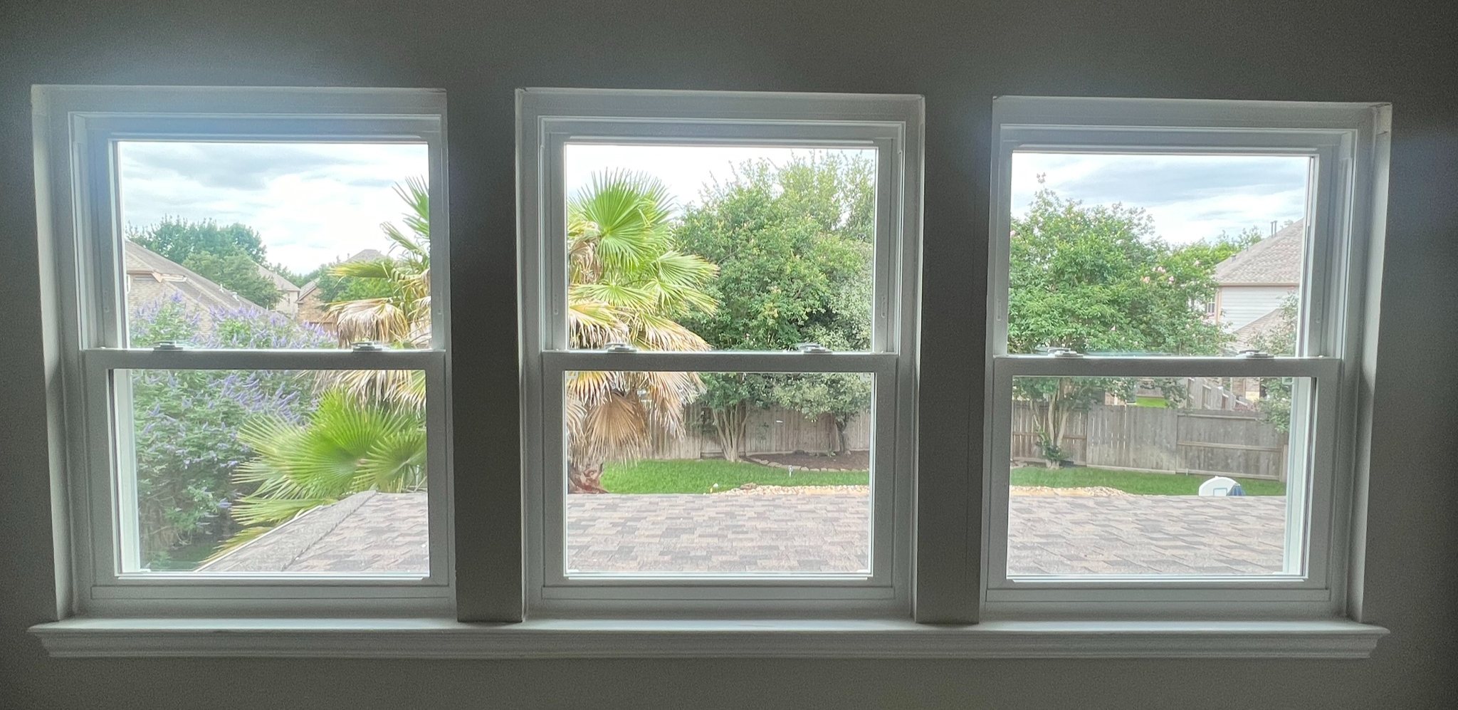 Completed replacement windows